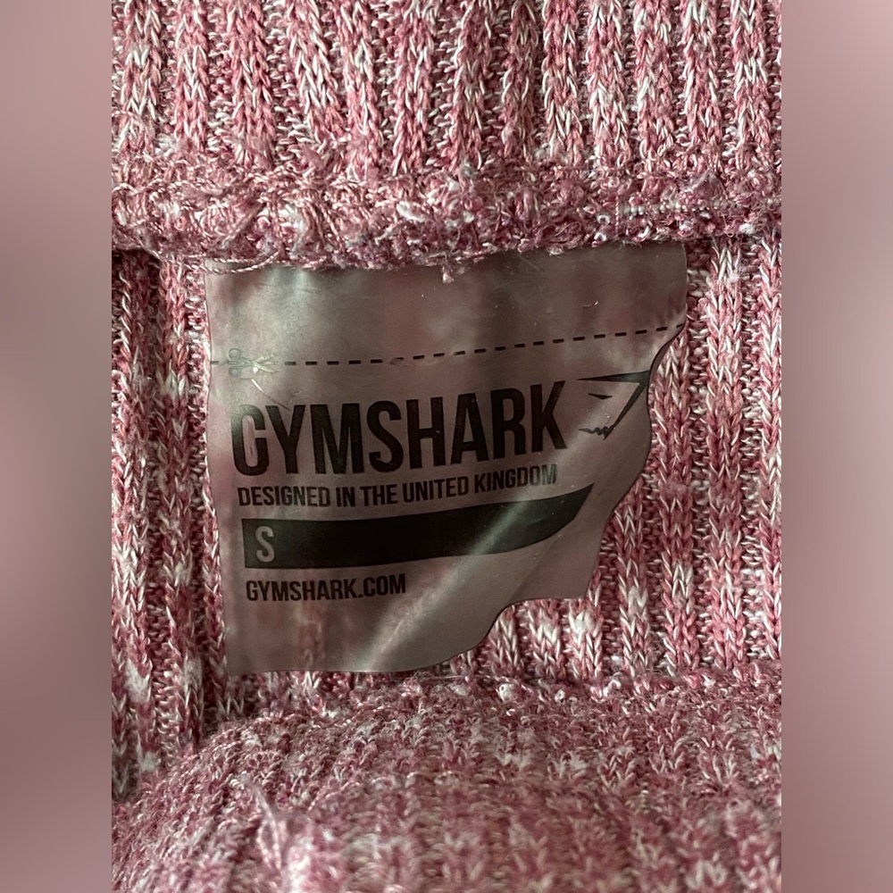 Gymshark Slounge Ribbed Jogger Leggings in Plum Marl ~ Small - Picture 7 of 7
